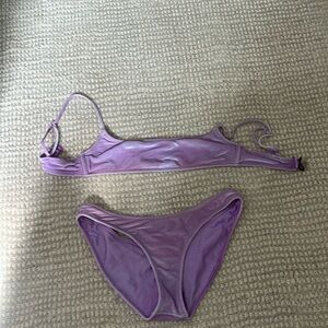 Purple triangl bikini